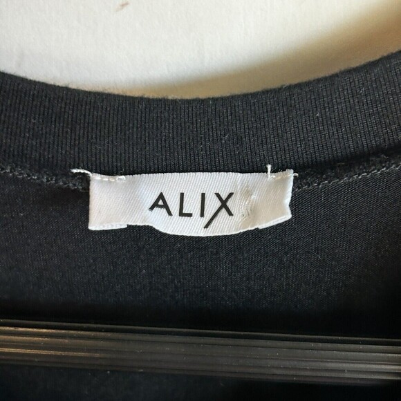 ALIX NYC Size XS Bodysuit Black Sleeveless Crew Neck Basic Sleeveles Msrp $130 - Picture 7 of 8